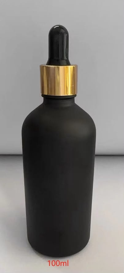 100ml black essential oil bottle