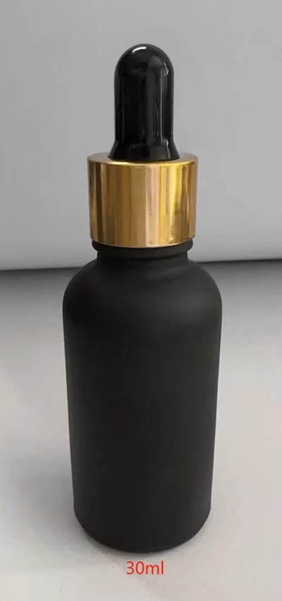 30ml black essential oil bottle