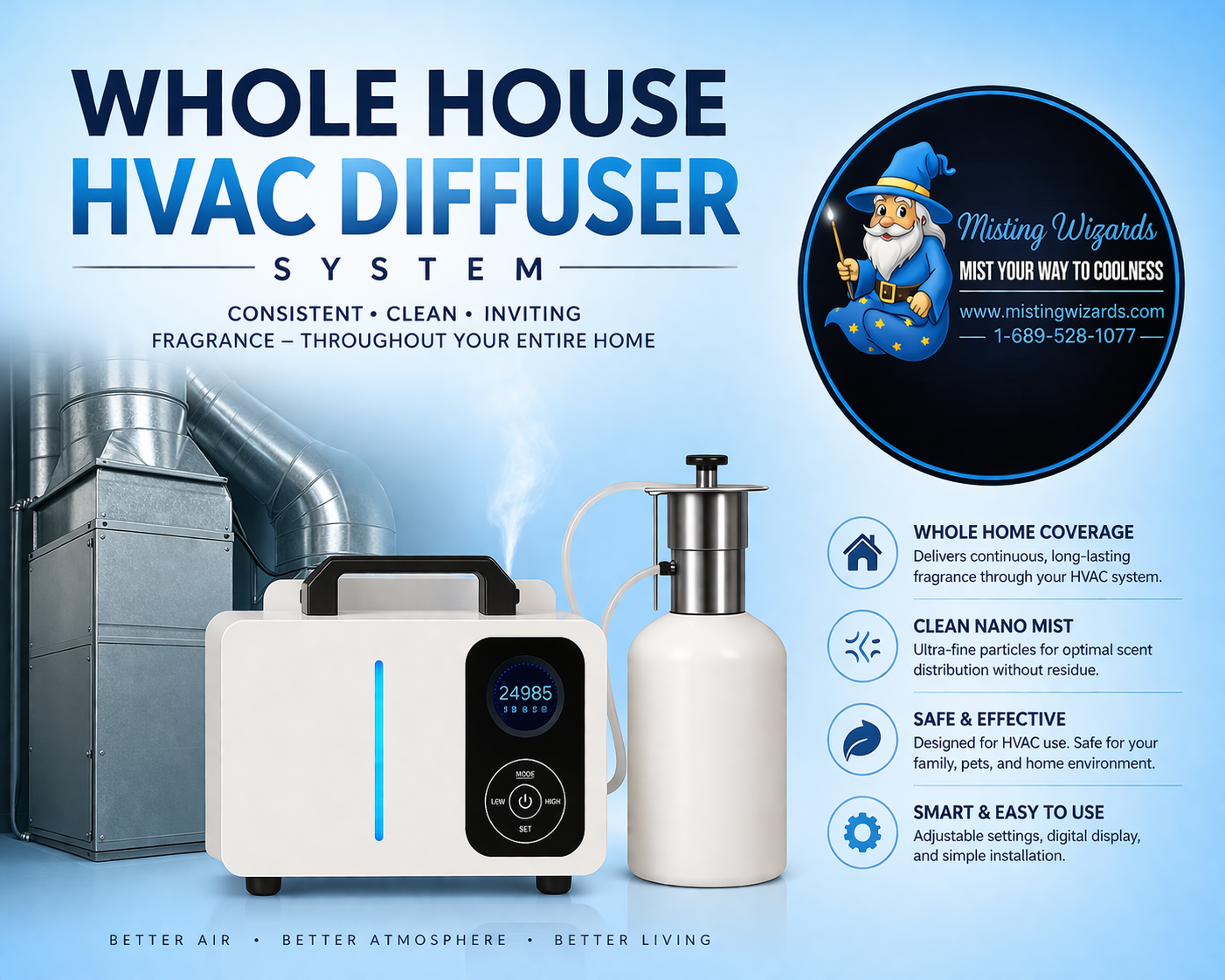 Whole-Home HVAC Diffusers