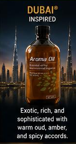 Dubai Inspired Amber Premium fragrance oil bottle