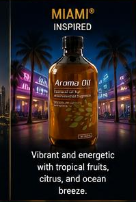 Miami Inspired Amber Premium fragrance oil bottle