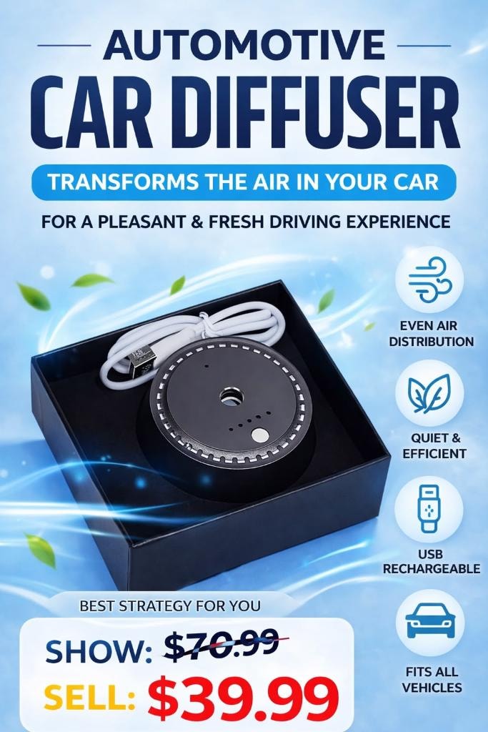 Automotive Car Diffuser — USB Rechargeable